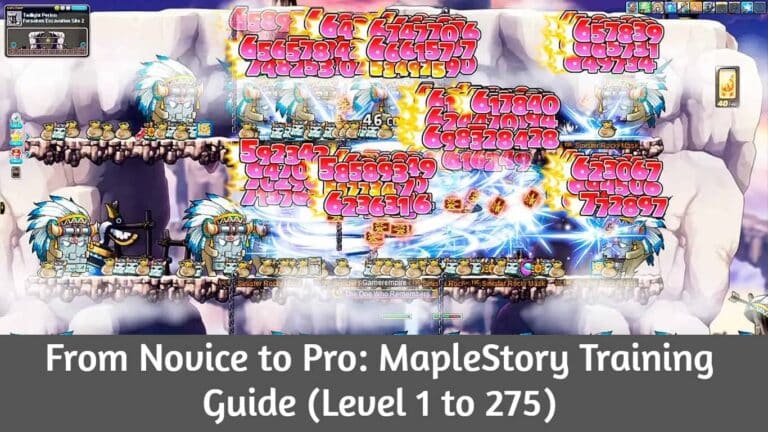 From Novice to Pro: MapleStory Training Guide (Level 1 to 275)